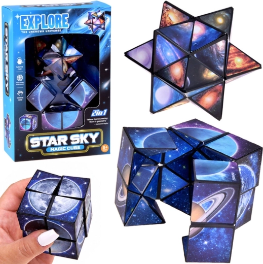 Cub de transformare magic 2în1 Star Sky – puzzle cosmic