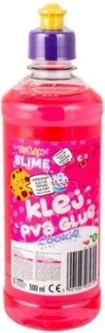 Tuban adeziv PVA pentru realizarea slime-ului, roz, 500 ml
