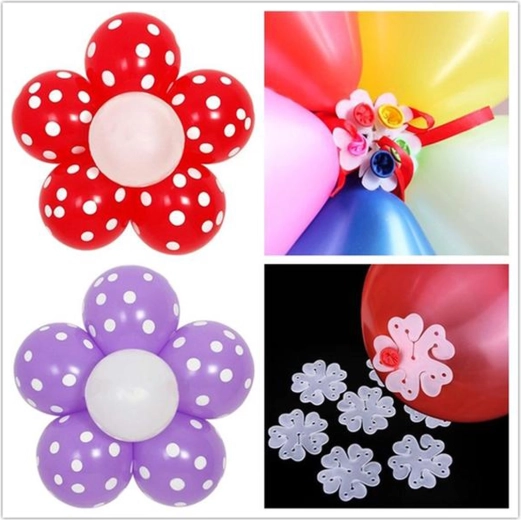 Suporturi din plastic pentru baloane TORO 6,5 cm, 10 buc.