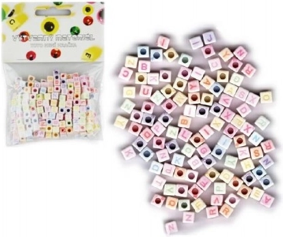 Mărgele din plastic cu alfabet 300 buc