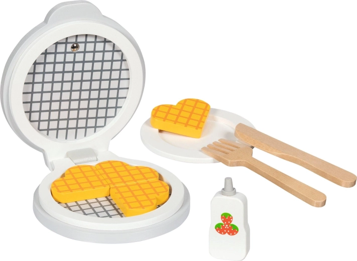 Aparat de făcut vafe din lemn cu accesorii