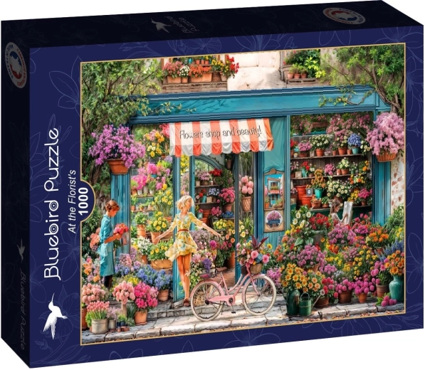 Puzzle Bluebird În florărie 1000 piese