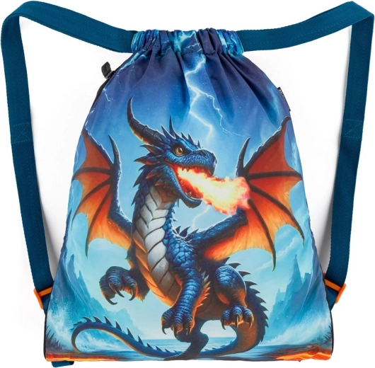 Săculeț școlar Bagmaster pentru încălțăminte de schimb și educație fizică Lumi 26 D Dragon