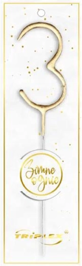 Fâşâitoare numărul 3, 16,5 cm, auriu