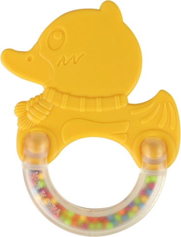 Zornăitor și inel de dentiție în formă de rață