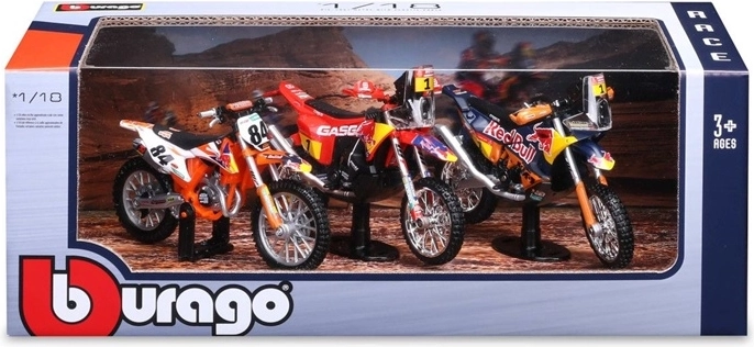 Set de modele de motociclete KTM Red Bull la scara 1:18