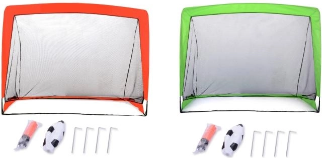 SPORTO poartă de fotbal portabilă cu accesorii 120 × 90 cm