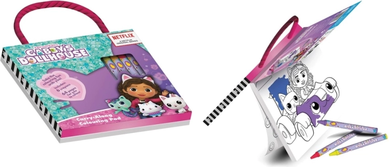 Gabby carte de colorat cu creioane – Căsuța magică a lui Gabby