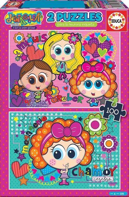 Educa Puzzle Distroller 2x48 piese