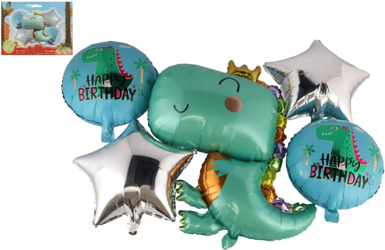 Baloane gonflabile cu dinozaur - 5 buc.