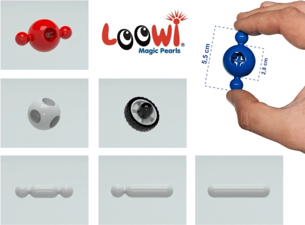 Bile de construcție LOOWI – set educațional 525 piese