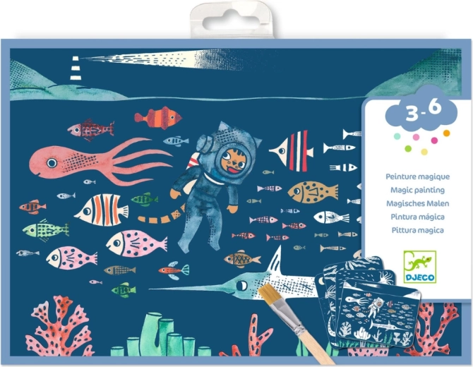 Djeco pictură cu apă ocean - 1 bucată