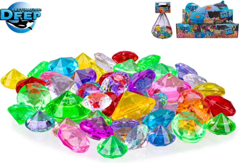 Destination Deep pietre prețioase colorate din plastic pentru copii