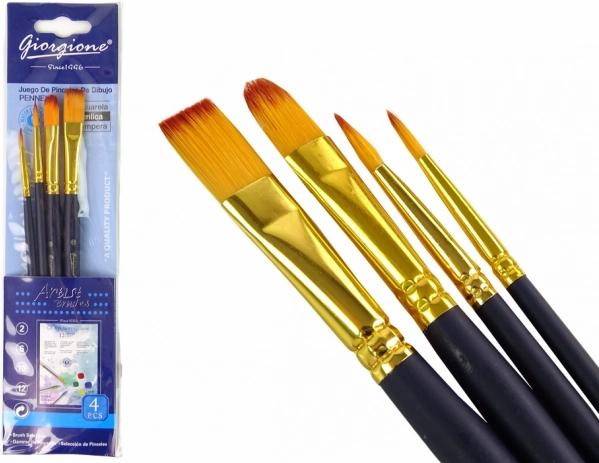 Set Pensule pentru Artiști 4 Forme