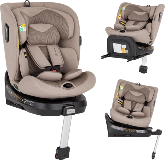 Petite&Mars scaun auto rotativ Twistguard Pro i-Size tan brown air 40–150 cm (0–36 kg)