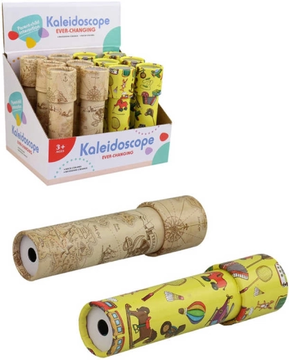 Caleidoscop pentru copii din carton și plastic, 18,5 cm - 1 bucată