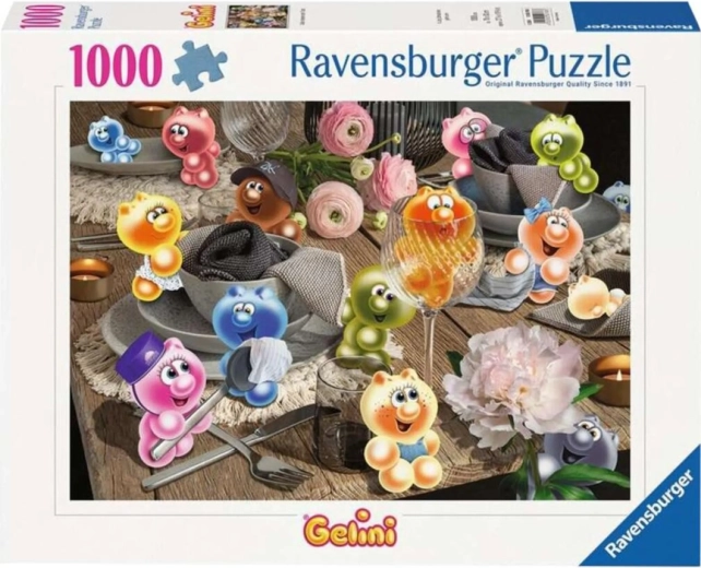 Puzzle Ravensburger Gelini: Așezarea mesei, 1000 de piese