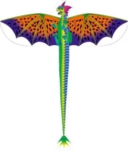 Zmeu z nailon pentru zbor 132 × 50 cm