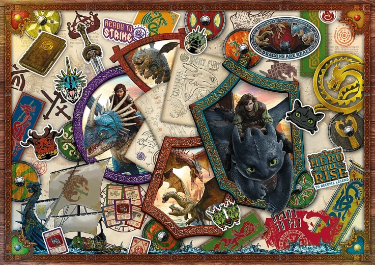 Puzzle Cum să-ți dresezi dragonul 1000 piese