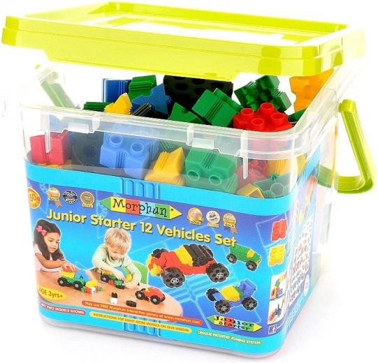 Morphun Junior Starter Construcție 12 Vehicule, 150 Piese