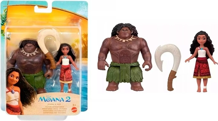 Disney Vaiana 2 set de figurine Vaiana și Maui cu cârlig magic