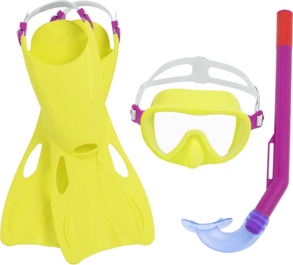 Set de snorkeling pentru copii BESTWAY – mască, snorkel și labe (măr. 24–27)