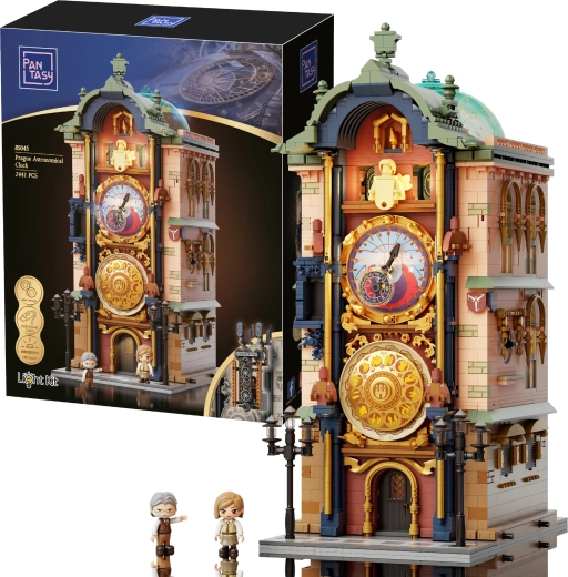 Pantasy Ceasul Astronomic din Praga – set de construcție cu iluminare LED