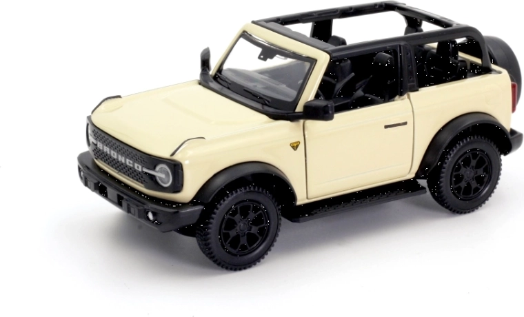 Model metalic de mașină Ford Bronco Badlands 2023 cu acoperiș detașabil 1:32/39