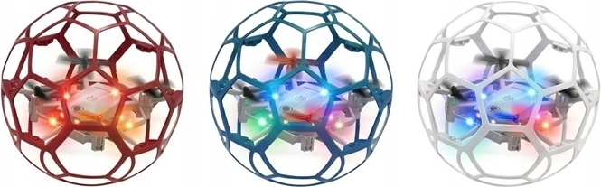 Mini dron RC în formă de bilă zburătoare cu iluminare LED