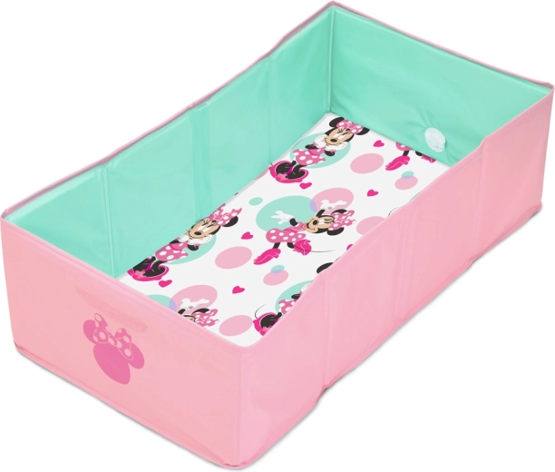 Cădiță de baie pliabilă pentru călătorii Bright Starts Minnie Mouse TuckAway, pentru copii de la 12 luni