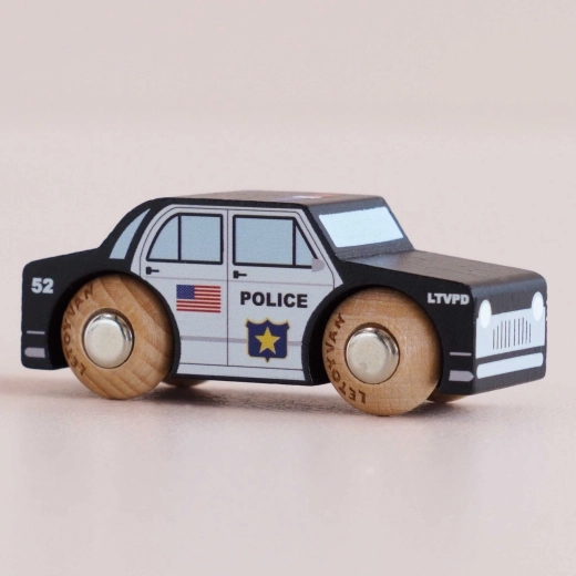 Mașinuță de poliție din lemn Sam Le Toy Van