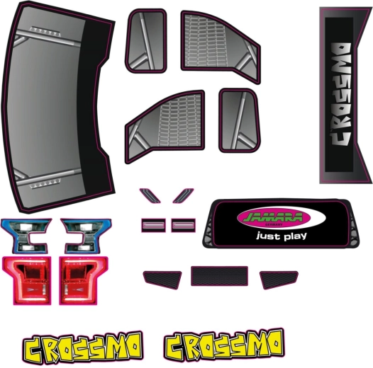 Coală de autocolante pentru monster truck Crossmo JAMARA