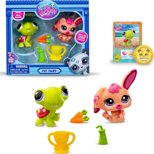 Hasbro Littlest Pet Shop Pet Relay Racers, set de figurine și accesorii