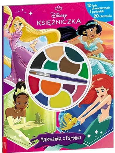 Disney Prințesele – carte de colorat cu acuarele