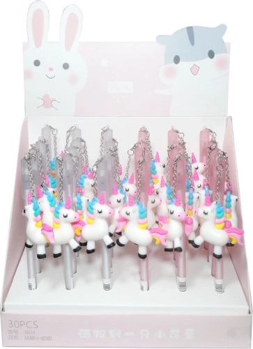 Pix color cu breloc unicorn - 1 bucată