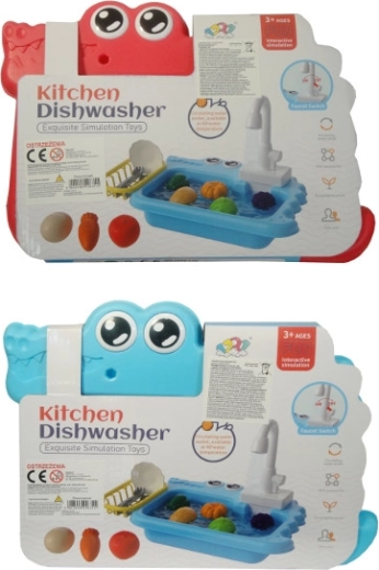 Chiuvetă de bucătărie cu set de veselă pentru copii