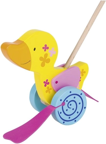 Rață din lemn pe băț Goki