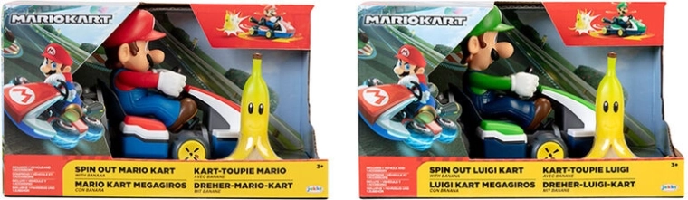 Nintendo Super Mario Spin Out Mario Kart figurină 6 cm (asort) - 1 buc