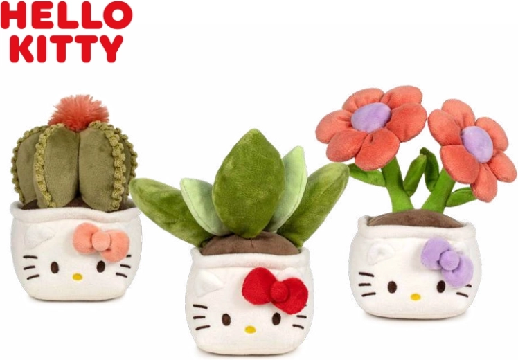 Jucărie de pluș HELLO KITTY Botanical Love 21 cm