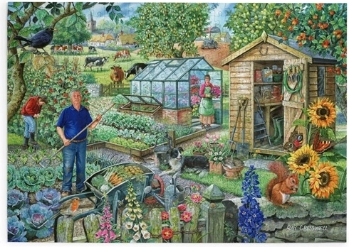 Puzzle În grădină cu 500 de piese mari