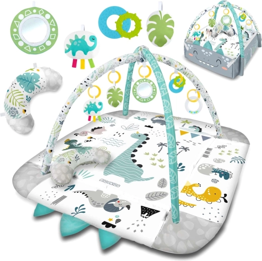 Covoraș de joacă interactiv 3‑în‑1 pentru copii Nessi RICOKIDS 110 × 100 cm