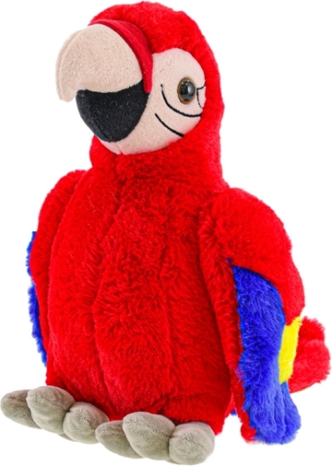 Papagal de pluș roșu 27 cm
