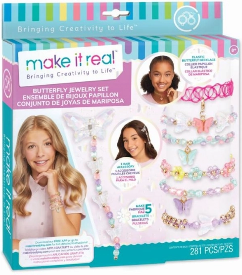 Set pentru realizarea bijuteriilor cu fluturi pentru copii creativi