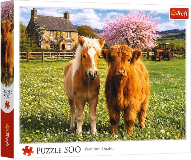 Puzzle Prieteni la fermă 500 de piese
