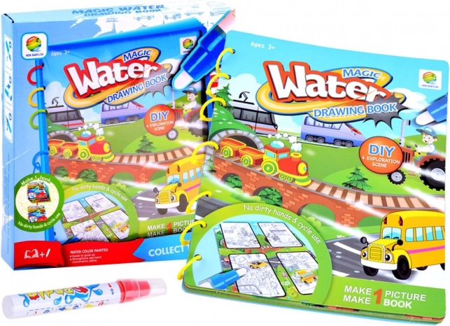 Cartea magică de pictură cu apă pentru copii – A