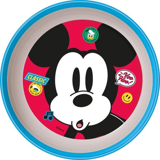 Bol din plastic MICKEY cu bază antiderapantă 14,7 × 4 cm