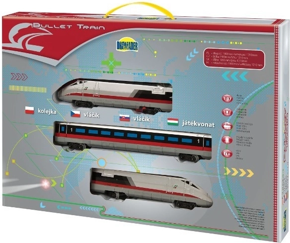 Tren Bullet Train cu baterii – De bază (3 piese)