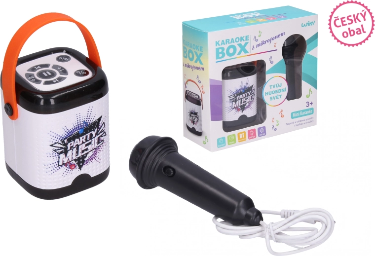 Box karaoke cu microfon