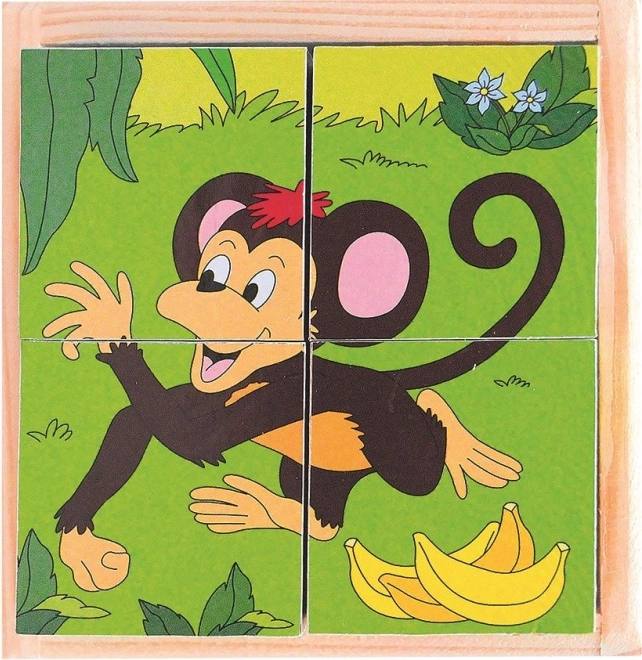 Cuburi puzzle Zoo