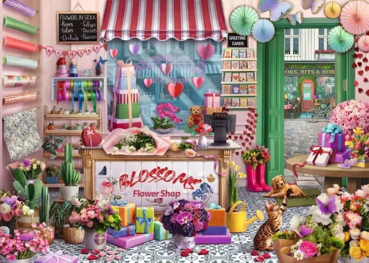 Puzzle Florărie 1000 piese RAVENSBURGER